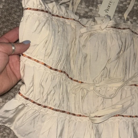 Ivory Women's Crop Top - Picture 2 of 4